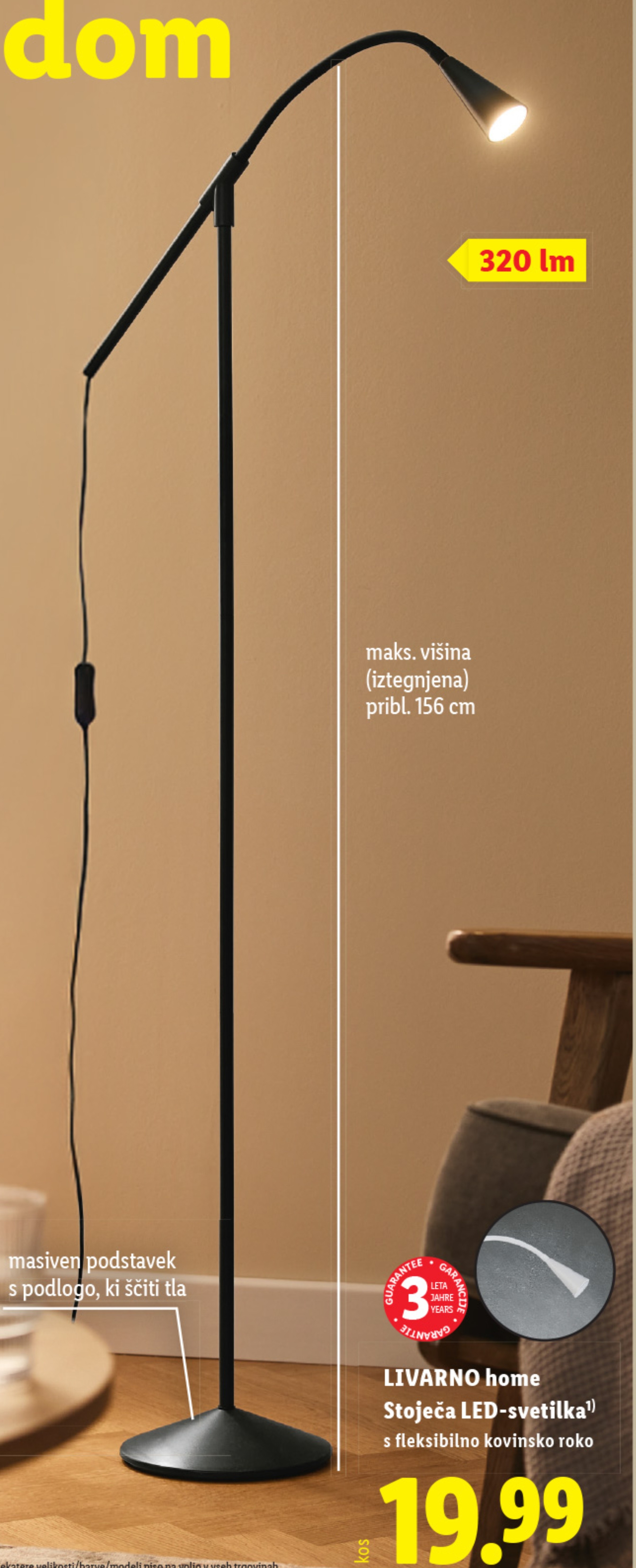 LIVARNO home Stoječa LED-svetilka