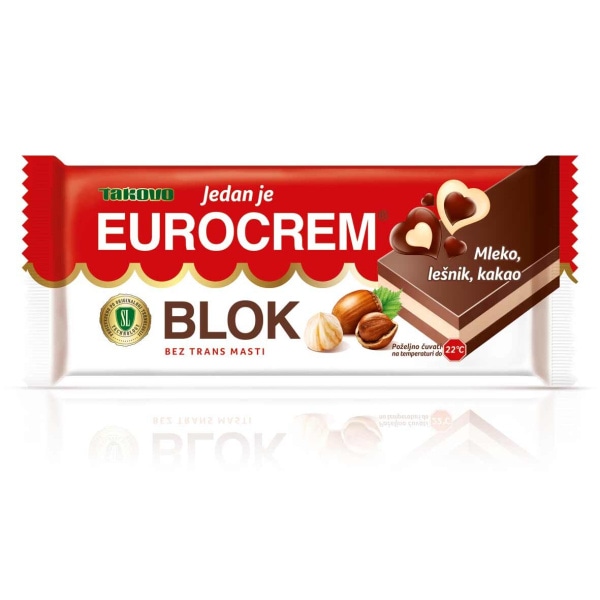 Eurocrem Lešnikova tablica 8 x 20 g