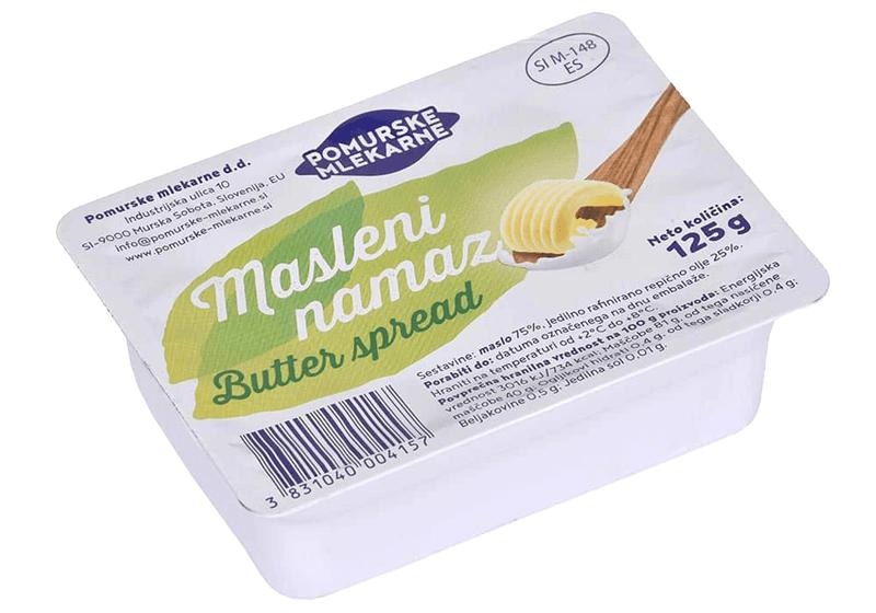 Masleni namaz Pomurske mlekarne 125 g