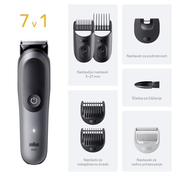 Braun AIO 5520 7v1 Urejevalnik telesa