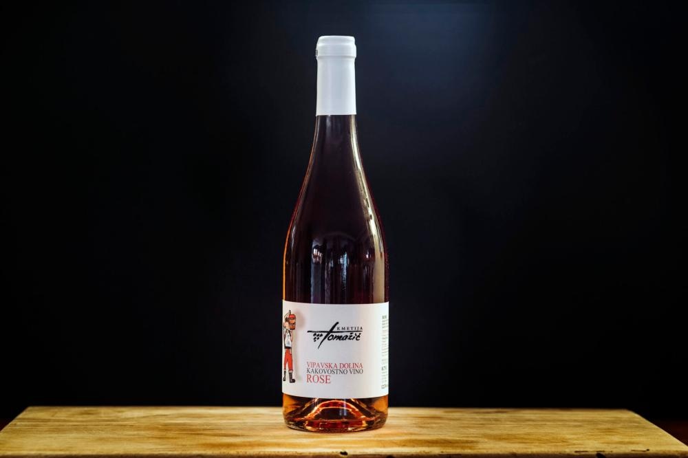 Kakovostno vino ZGP Rosé Kmetija Tomažič 0,75 l
