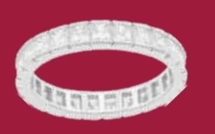 Prstan s cirkonijevimi oksidi velikost: 14 - Akcija v trgovini E.Leclerc