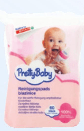 Blazinice za čiščenje otroške kože Pretty Baby 60/1 - Akcija v trgovini Spar