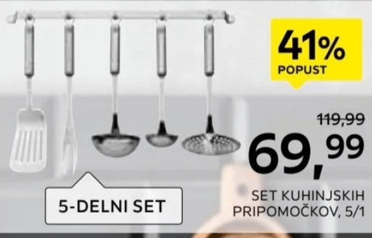 Set kuhinjskih pripomočkov 5/1