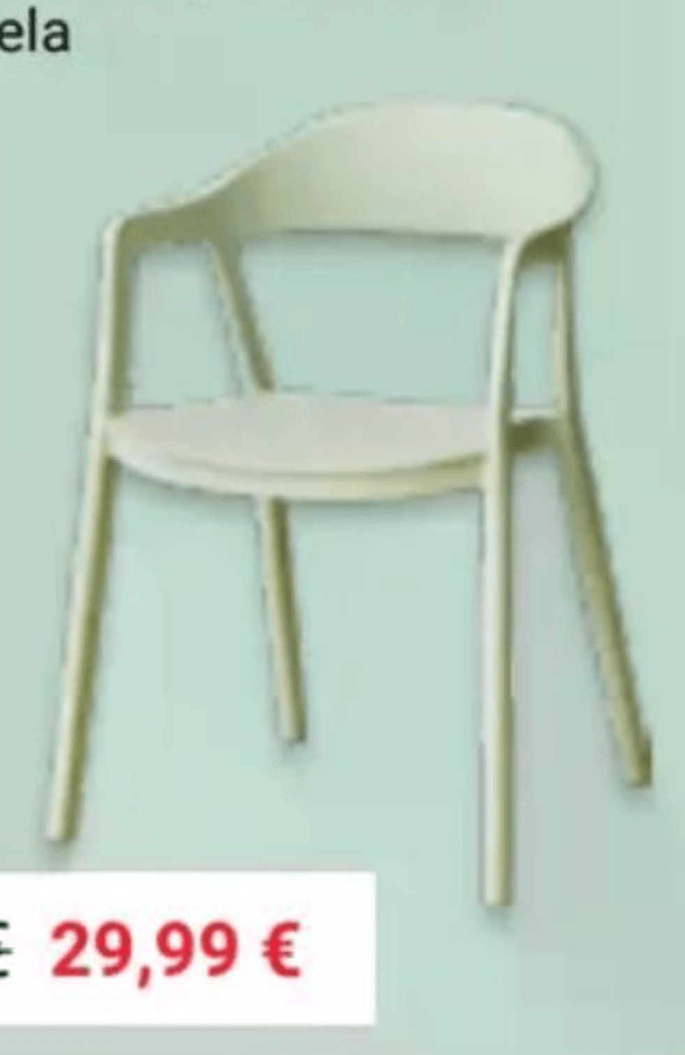 Stol NIA - Akcija v trgovini Pevex