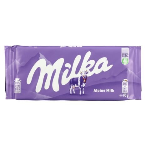 Mlečna čokolada Milka od 90 g do 100 g