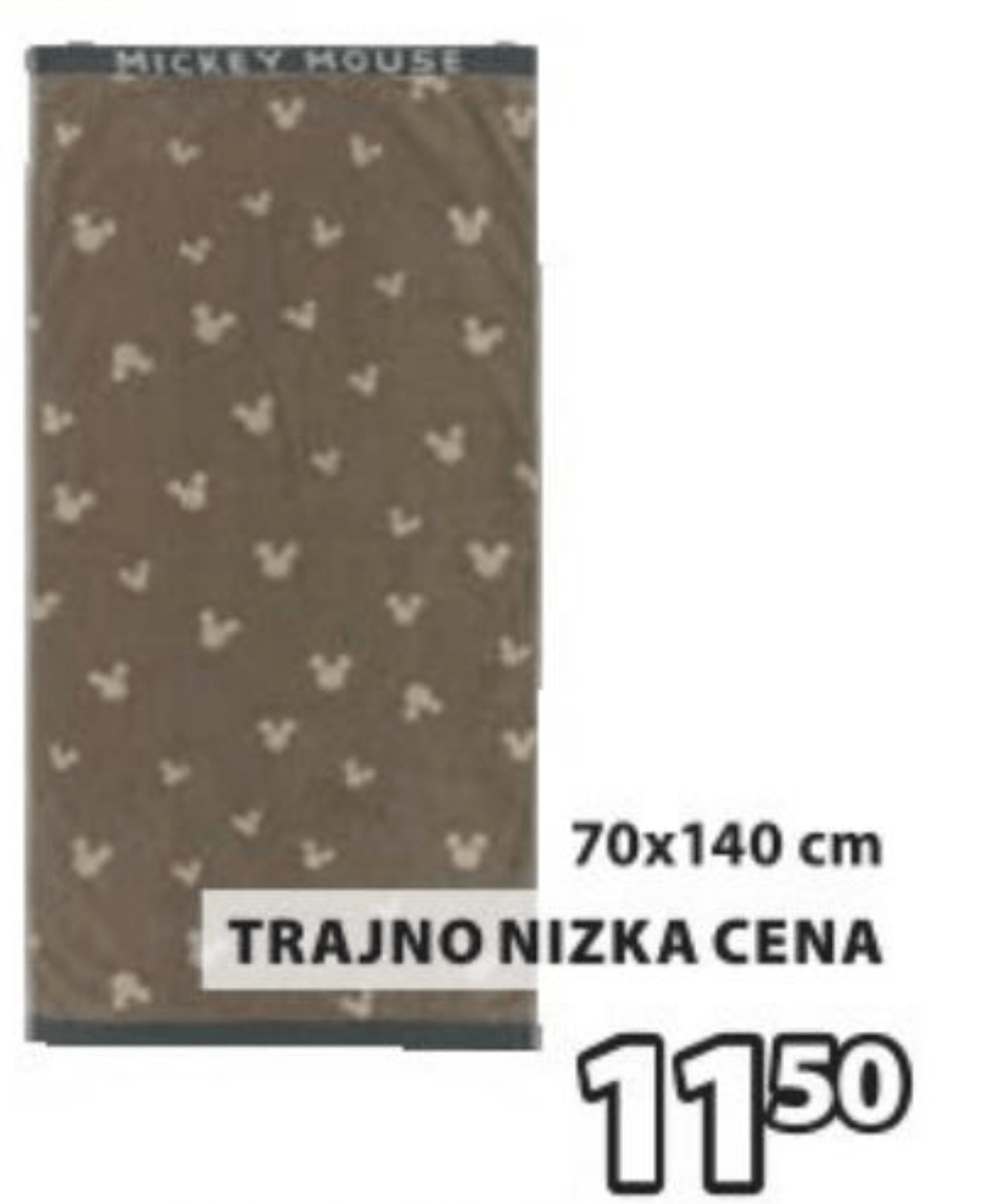 Kopalna brisača MICKEY 70x140 cm