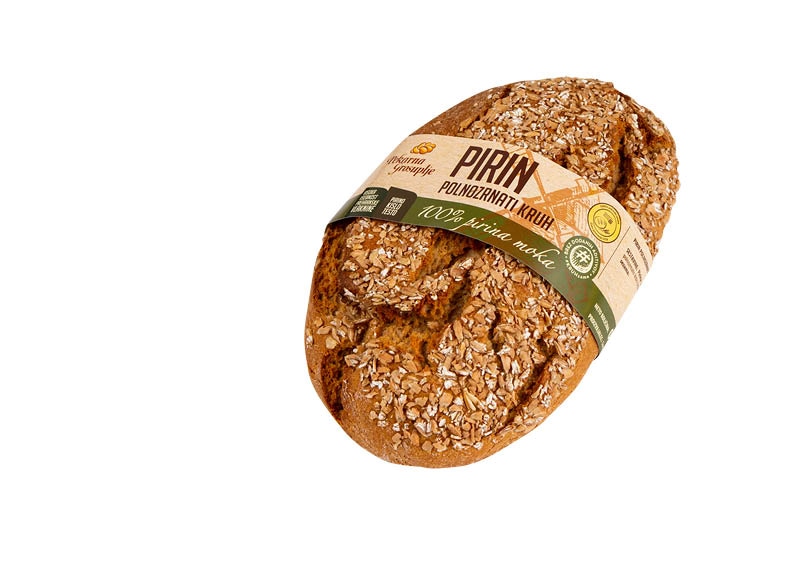 Mešani pirin polnozrnati kruh za kg