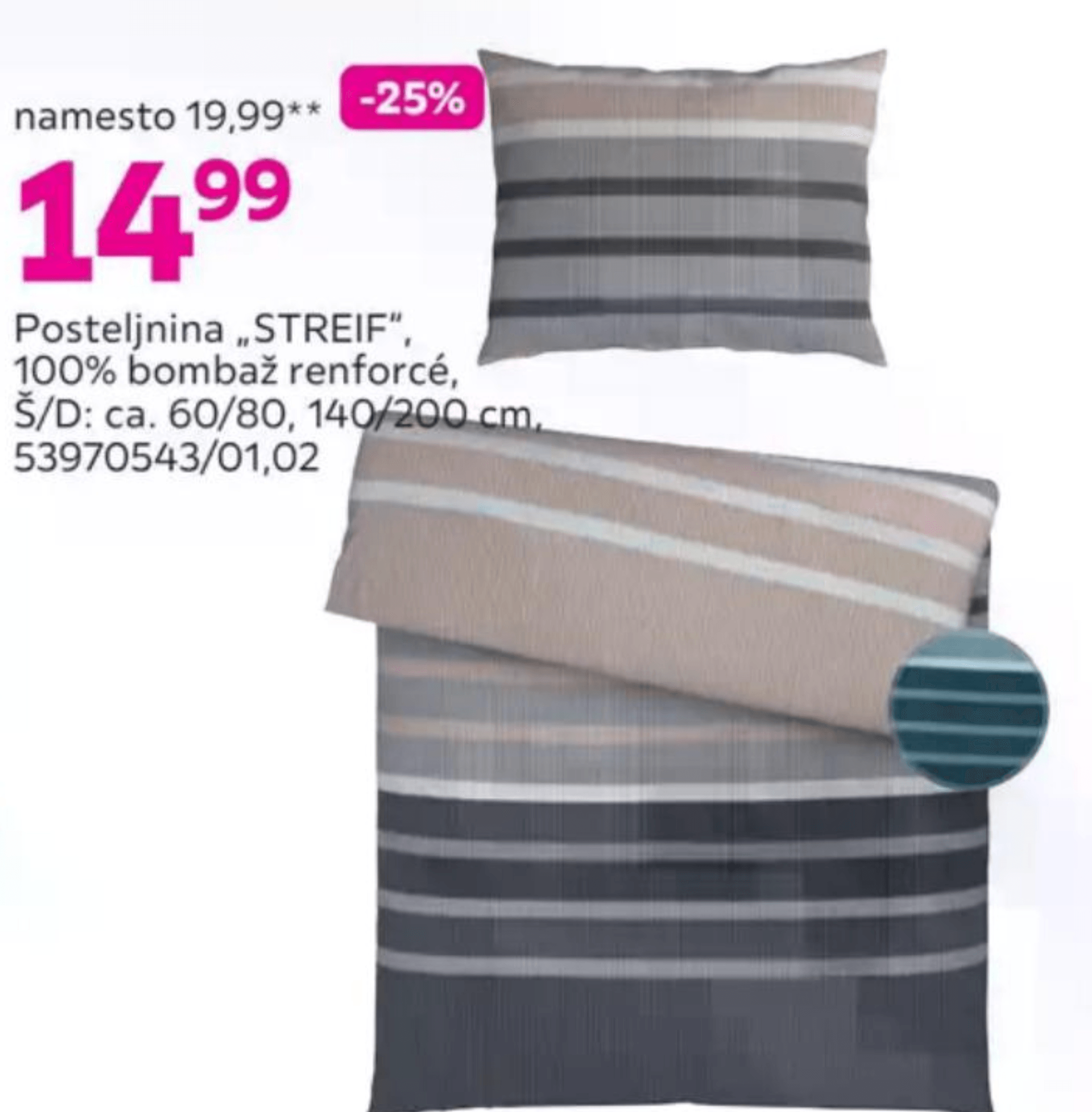 Posteljnina „STREIF"