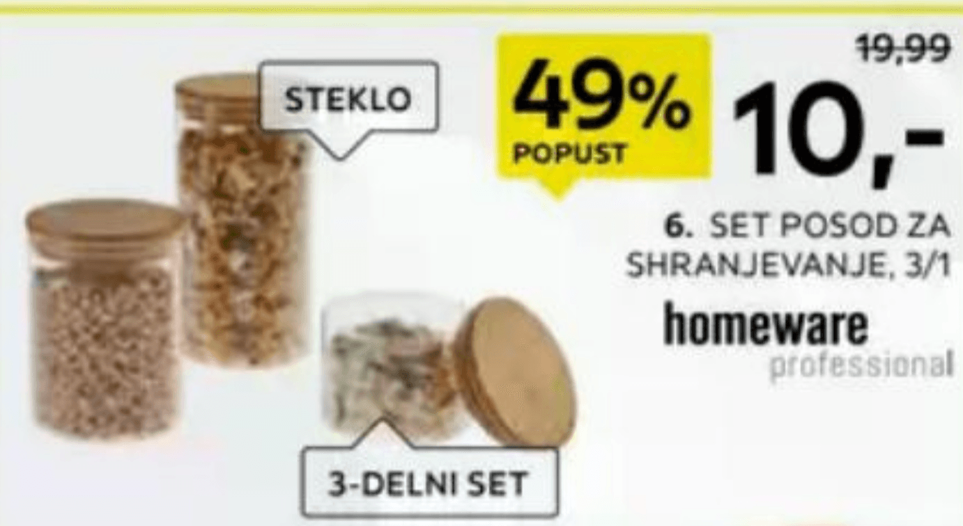 Set posod za shranjevanje 3/1