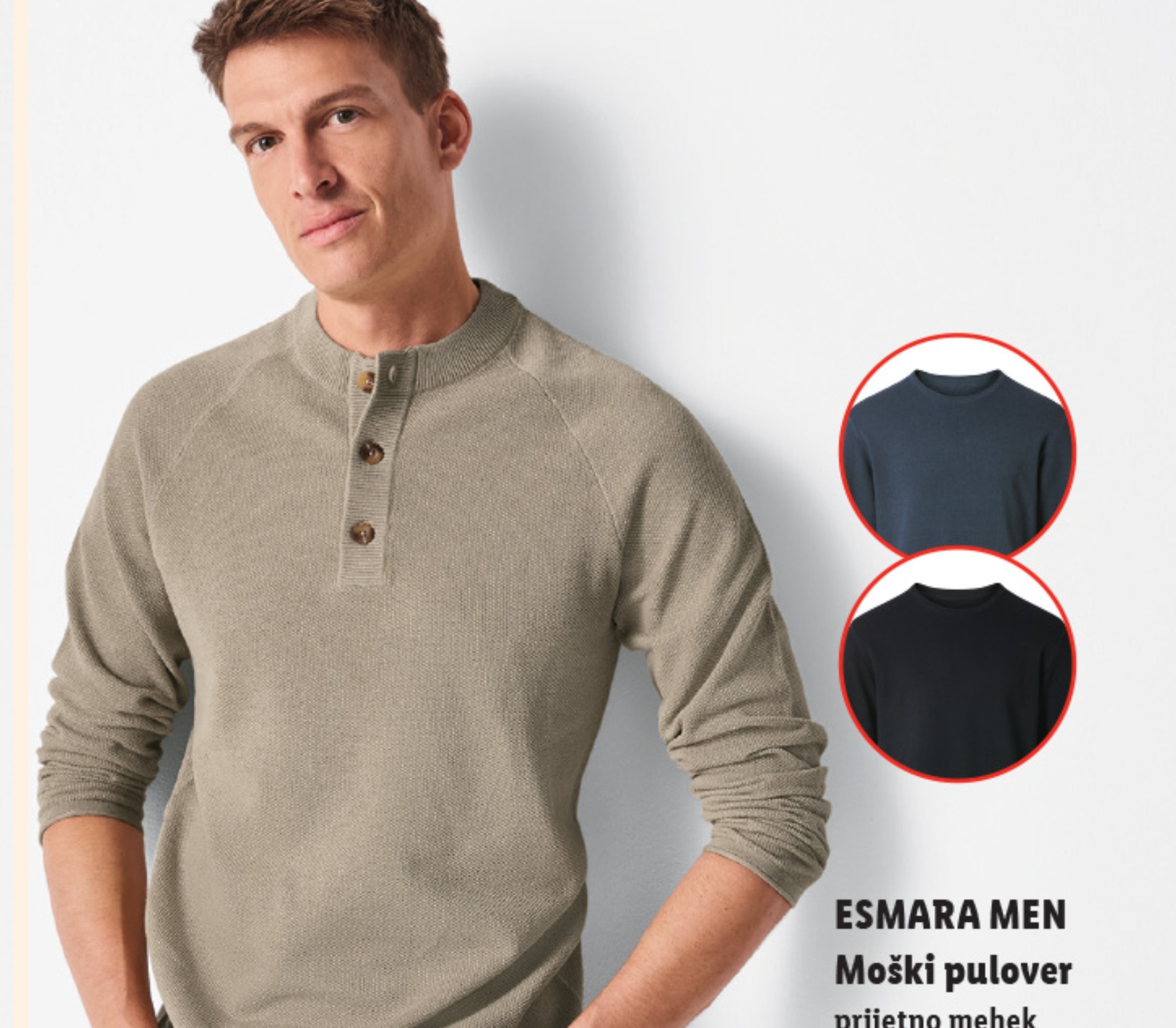 ESMARA MEN Moški pulover - Akcija v trgovini Lidl
