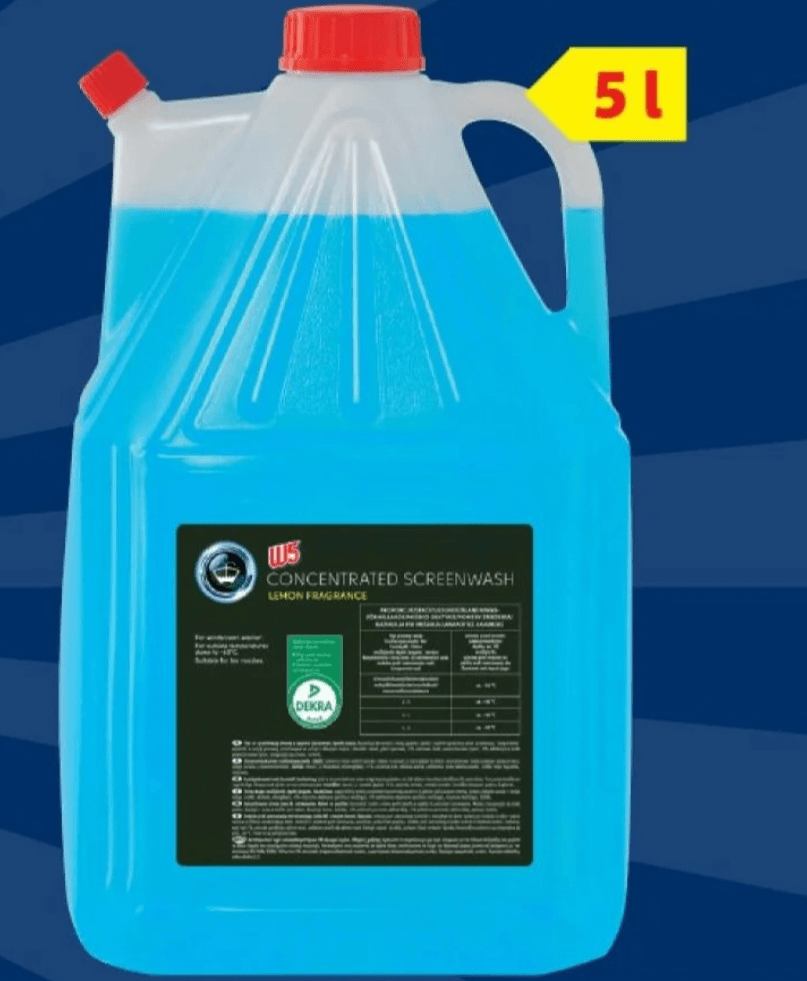W5 Zimska tekočina za vetrobransko steklo 5 l - Akcija v trgovini Lidl