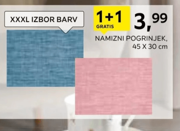 Namizni pogrinjek 45 X 30 cm