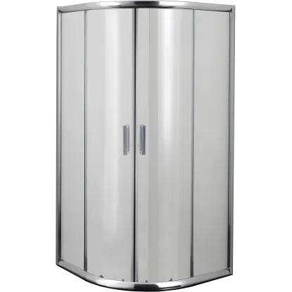 Polkrožna tuš kabina z drsnimi vrati Q-line Q90C - Akcija v trgovini Jager