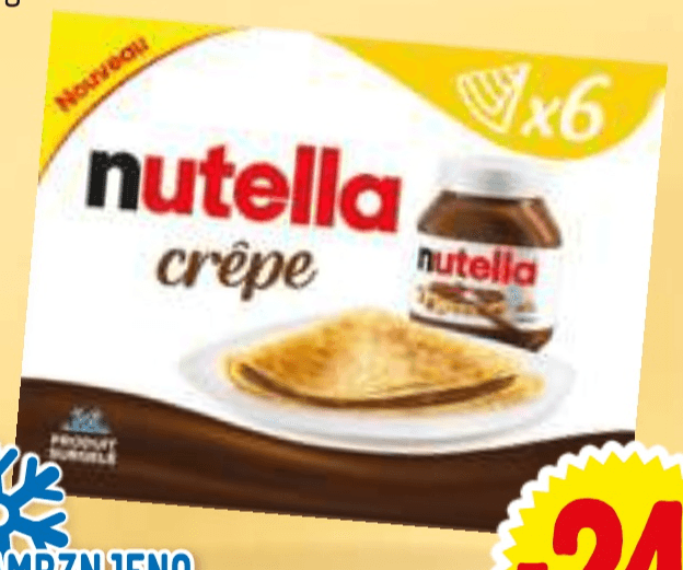Palačinke z Nutello 450 g Nutella - Akcija v trgovini E.Leclerc