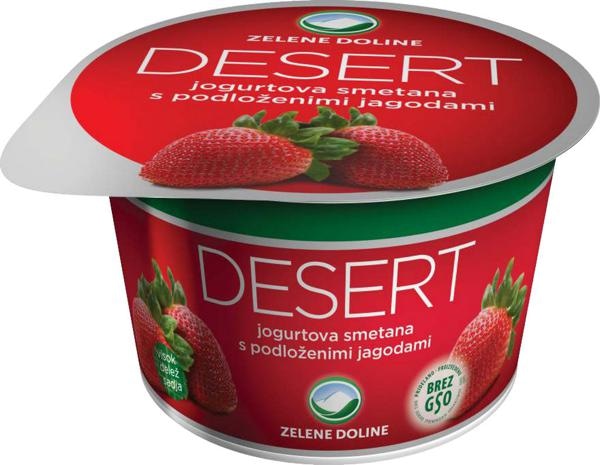 Desert jogurtova smetana Zelene Doline 150 g