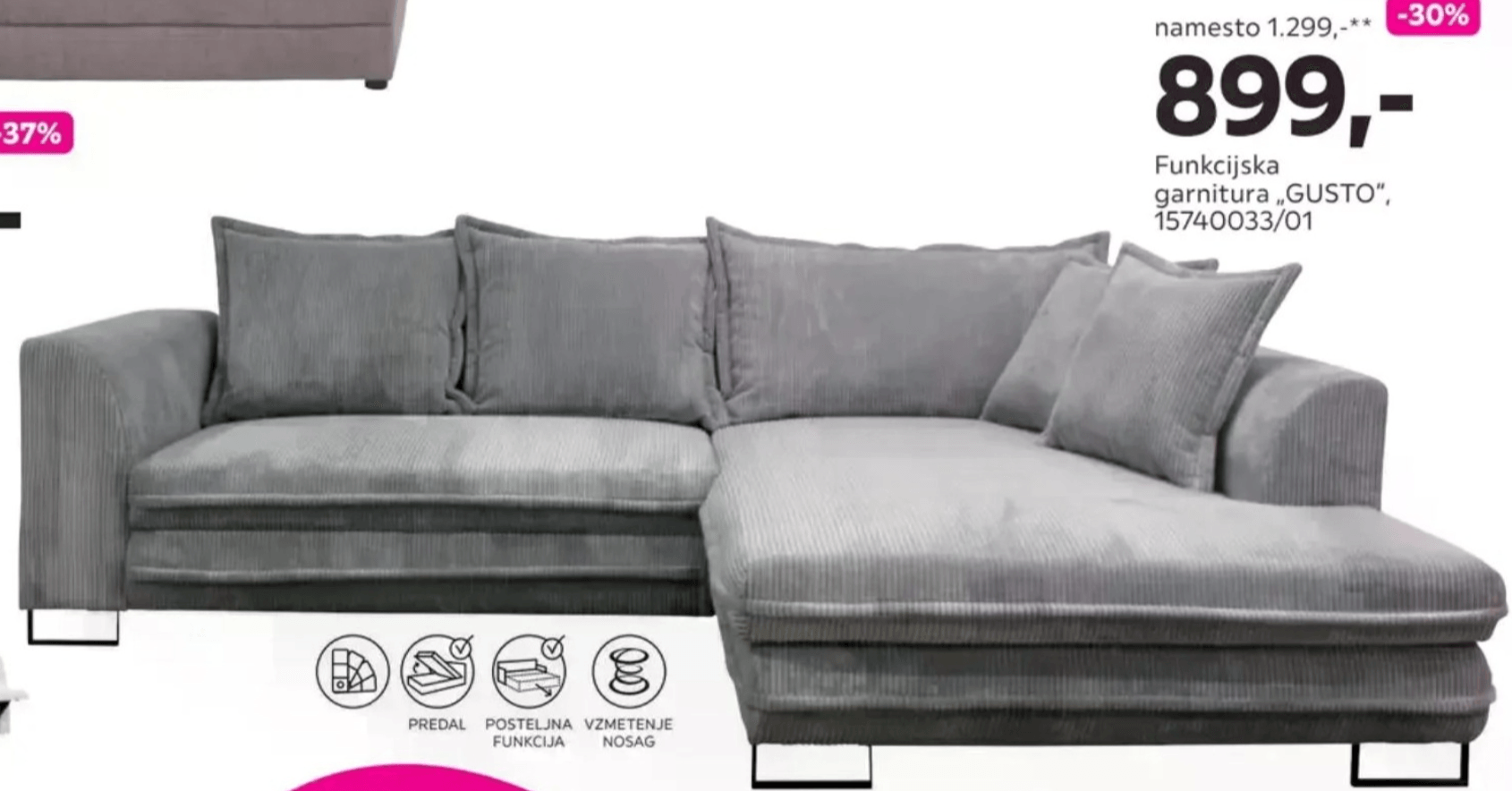 Funkcijska garnitura "GUSTO"