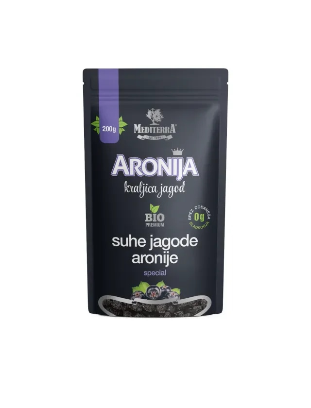 MEDITERRA bio premium suhe jagode aronije 200 g