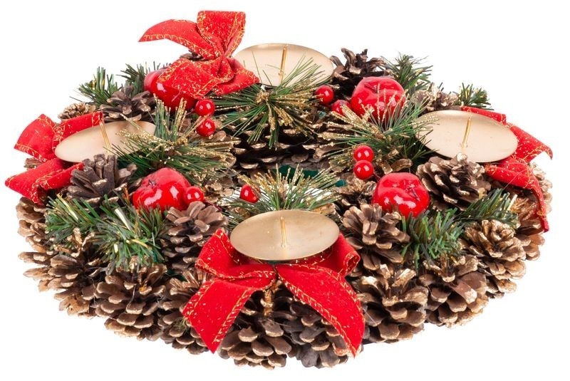 Adventni venček storžki 25 cm