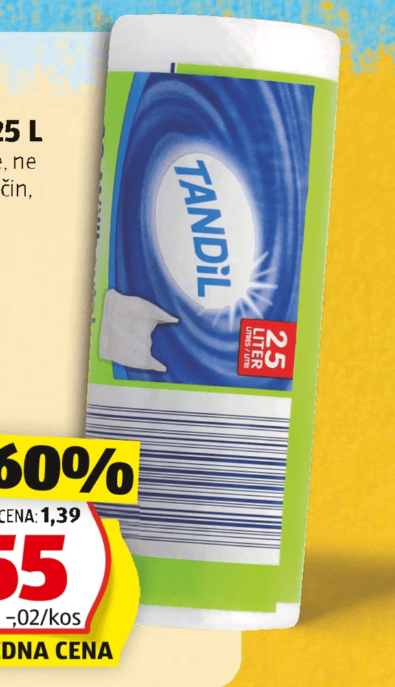 Tandil Vrečke za smeti 25 L, 30 kosov