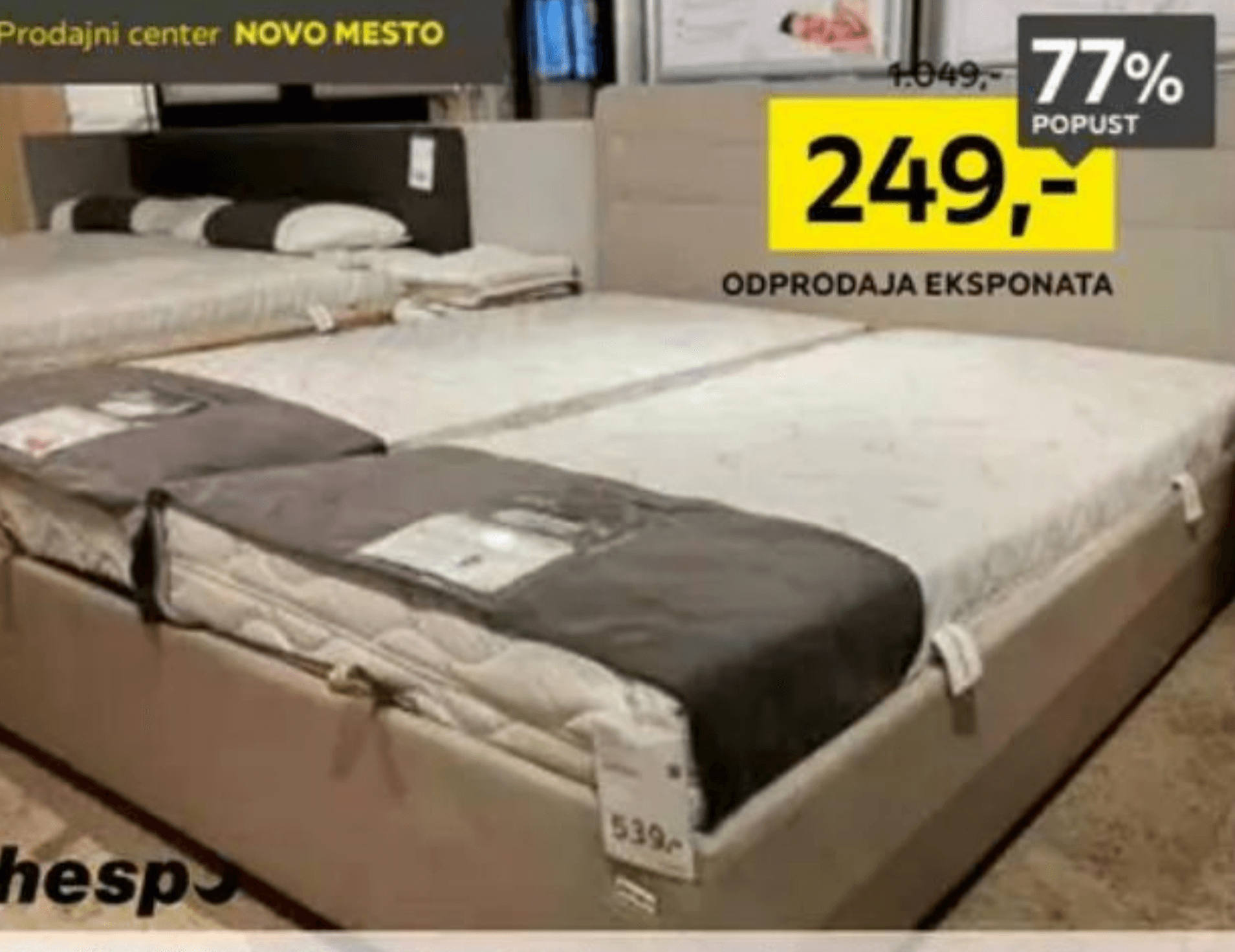 Oblazinjena postelja