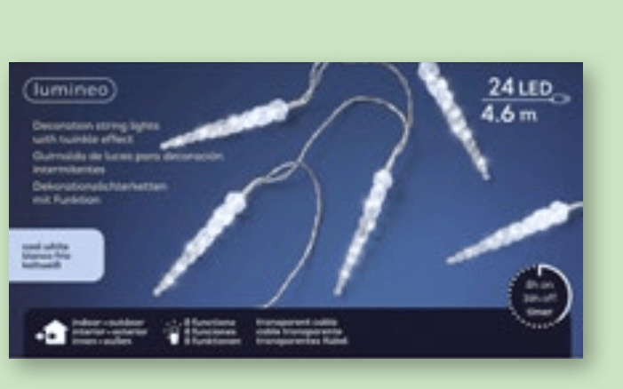 Lumineo Novoletne lučke Ledene sveče