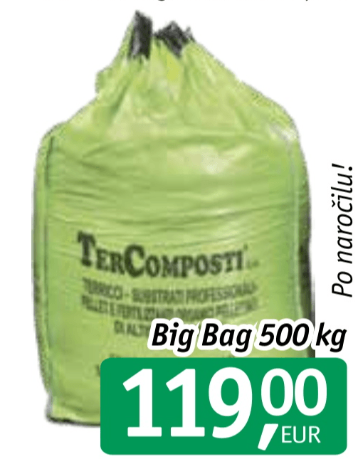 Gnoj peletirani Stallatico Peletato Big Bag, 500 kg
