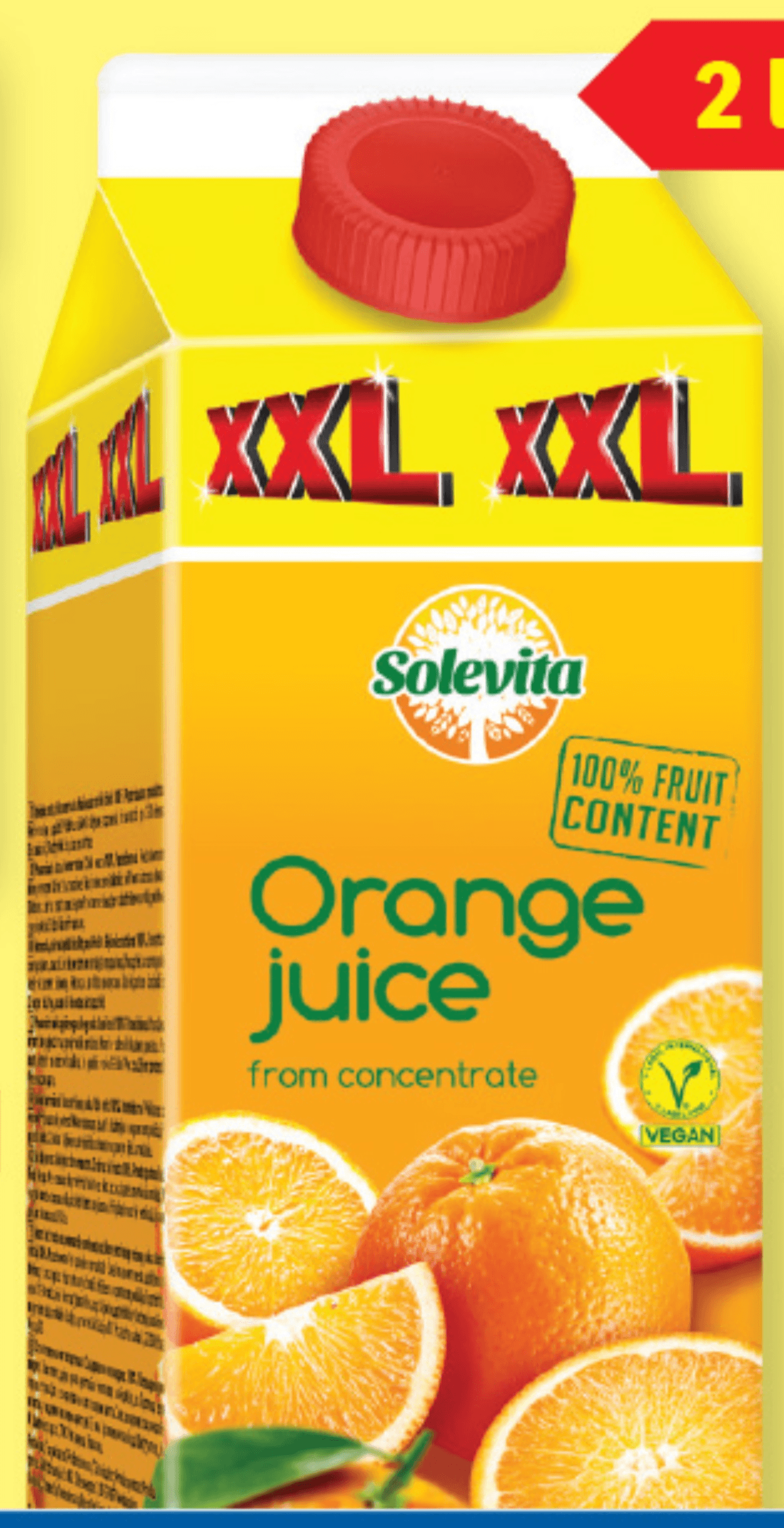 Solevita Pomarančni sok 2 l