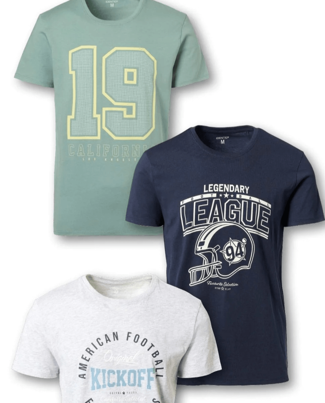 IDENTIC Moška majica kratek rokav - Akcija v trgovini Kik