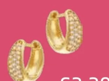 Uhani s cirkonijevimi oksidi - Akcija v trgovini E.Leclerc