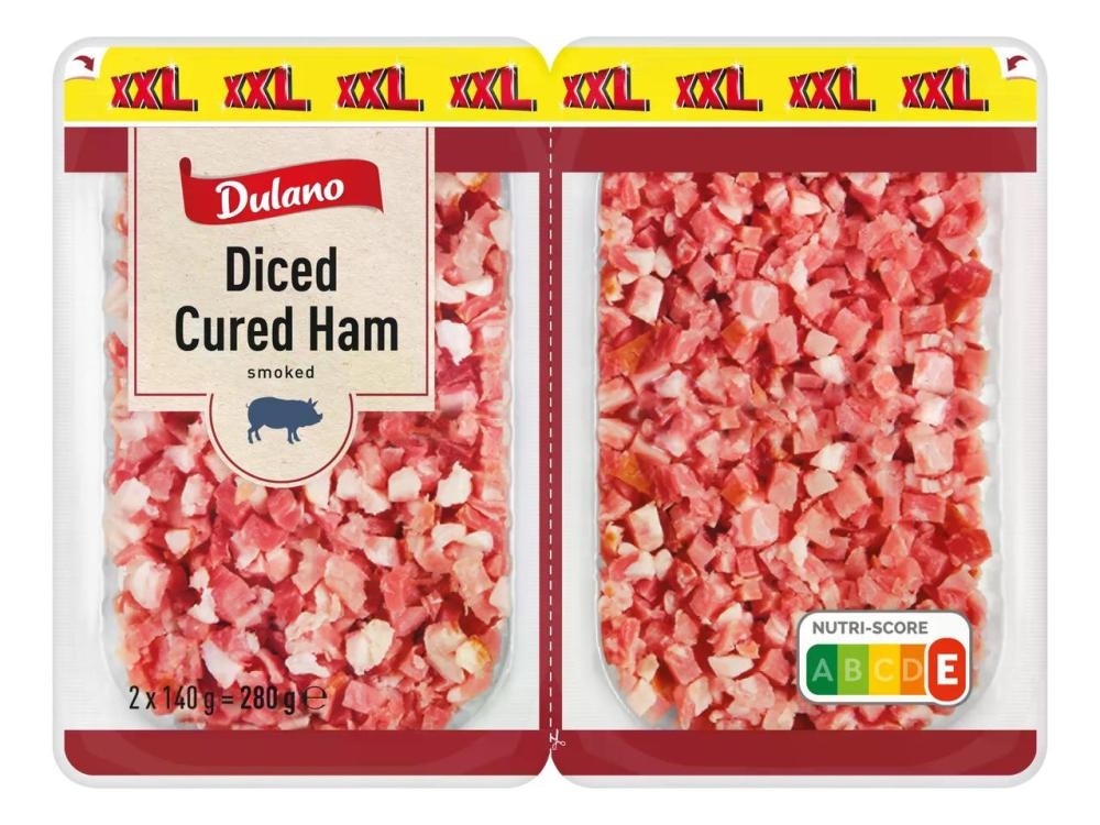 Dulano Dimljena šunka v kockah XXL 180/280 g