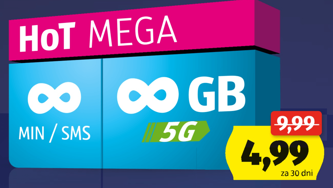 HoT MEGA paket Neomejeno HoT