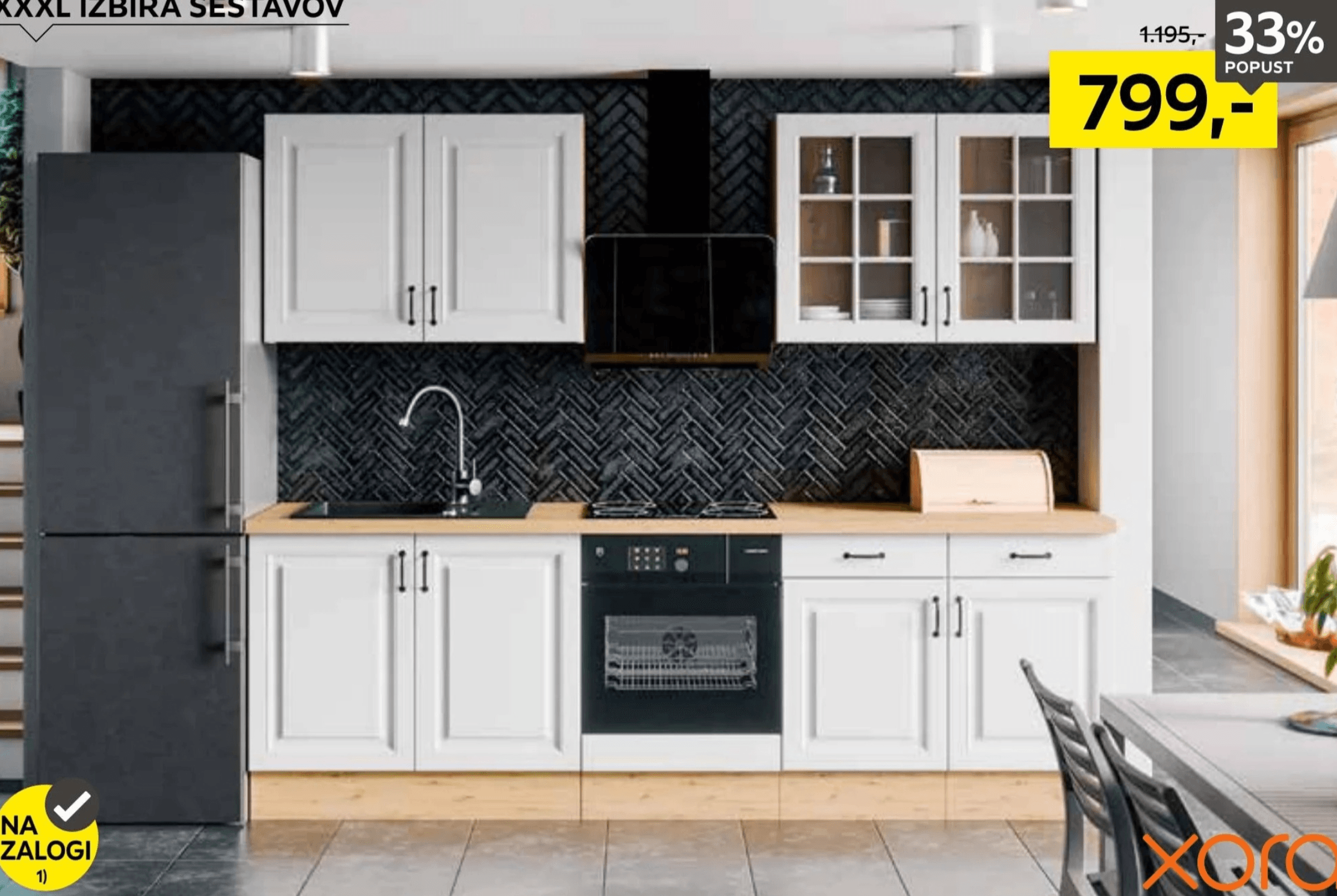 Kuhinja po elementih 260 cm