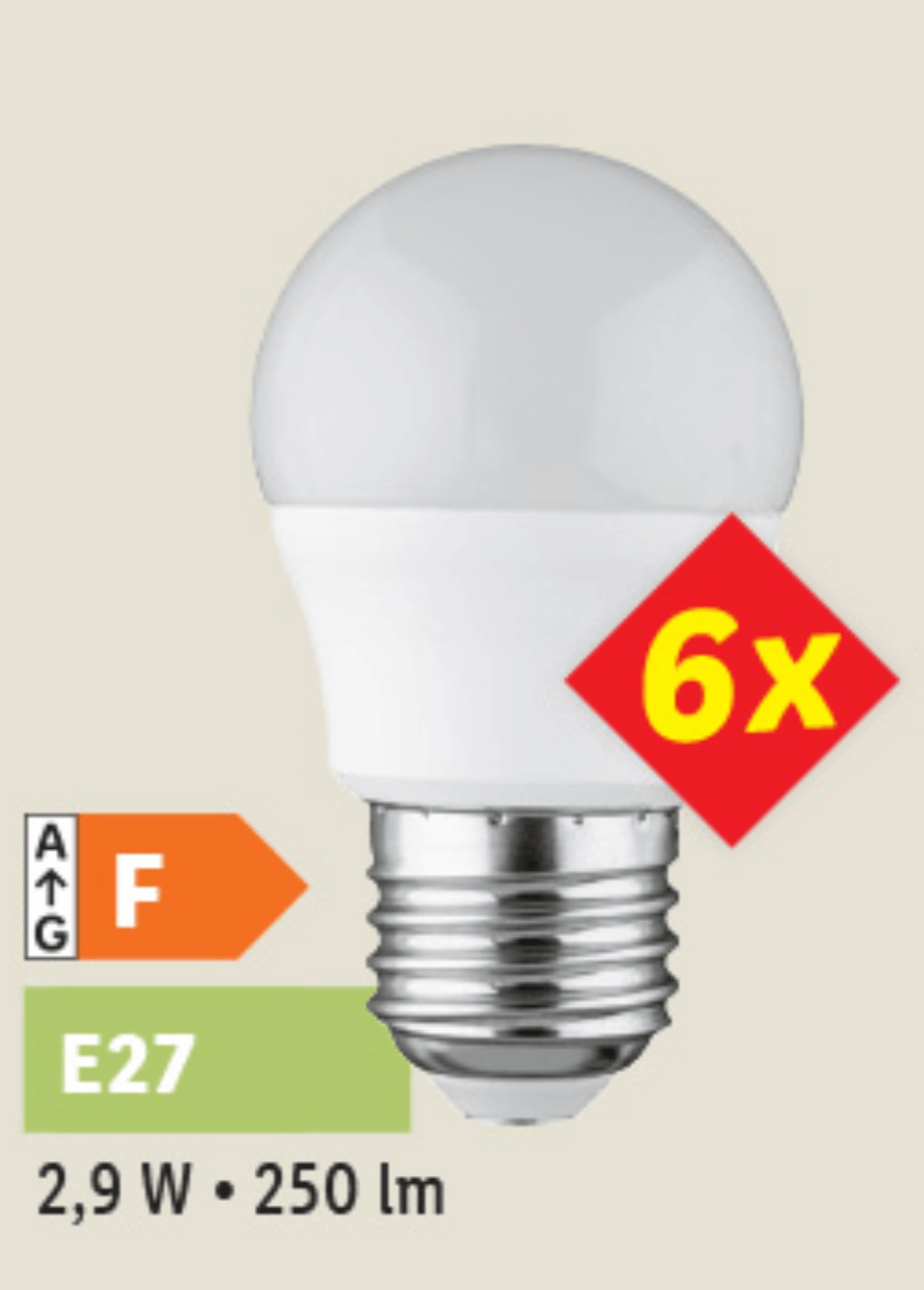 LIVARNO home LED-sijalke 6 kos