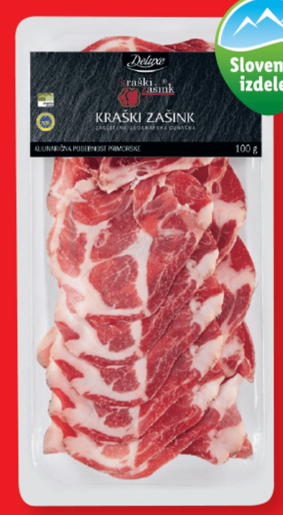 Deluxe Kraški zašink v rezinah 100 g