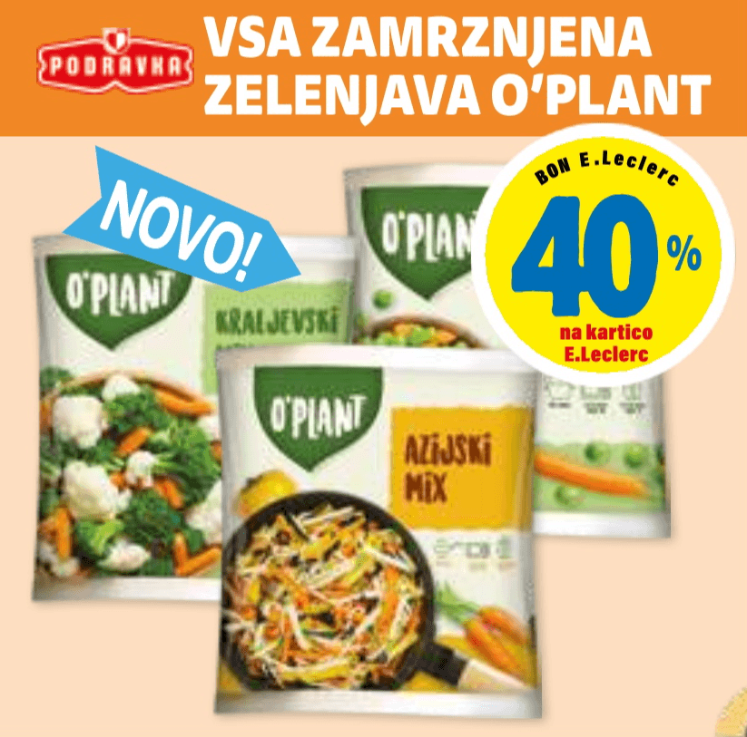 Vsa zamrznjena zelenjava O'Plant