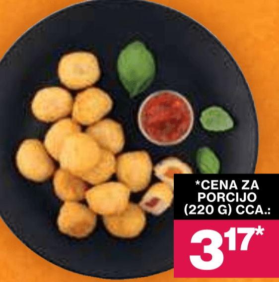 Kroglice piščančjega fileja s sladko čili omako 220 G CCA. - Akcija v trgovini Mercator