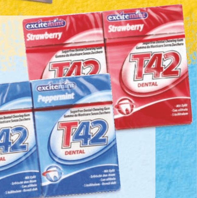 Excitemint Žvečilni gumi T42 2 x 36 g