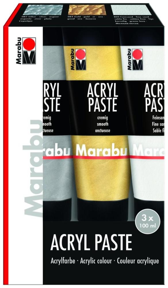 Marabu Akrilne paste 3 x 100 ml