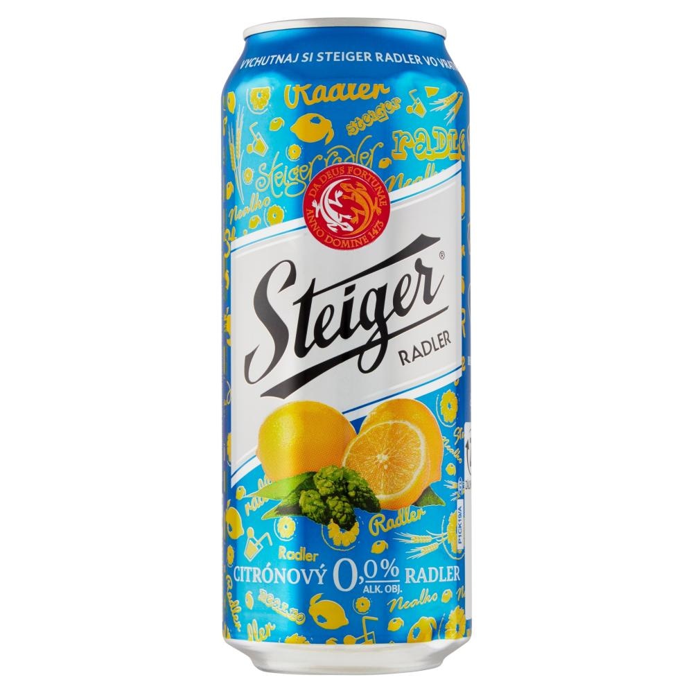 Brezalkoholni temni radler z limono Steiger 0,5 l