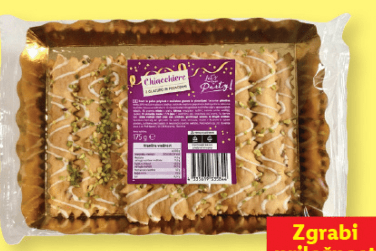 LET'S HAVE A PARTY! Krhko pecivo s pistacijevo glazuro 175 g - Akcija v trgovini Lidl
