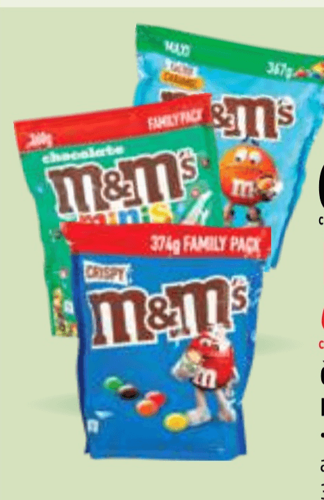 Čokoladni bonboni M&M's 360 g - 374 g