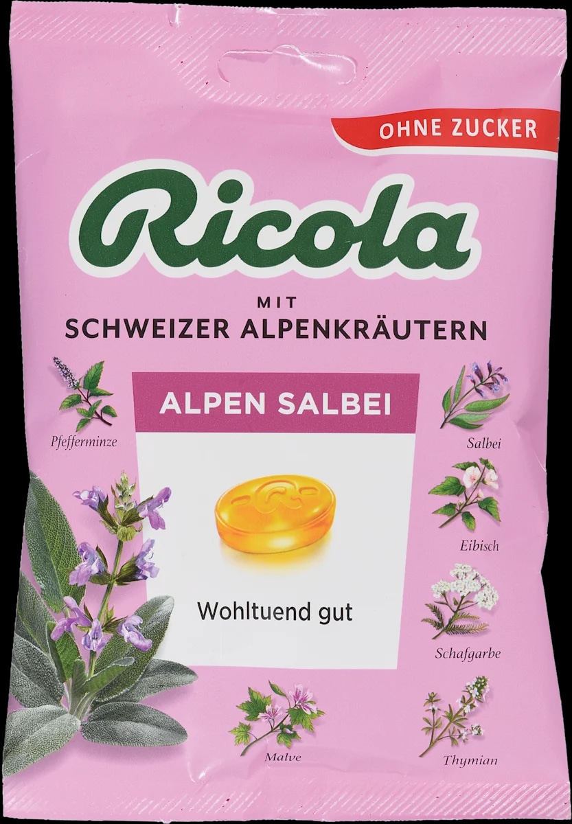 Ricola žajbelj bonboni 75 g
