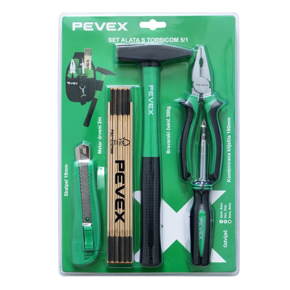 Set orodja PEVEX 5-delni PEVEX