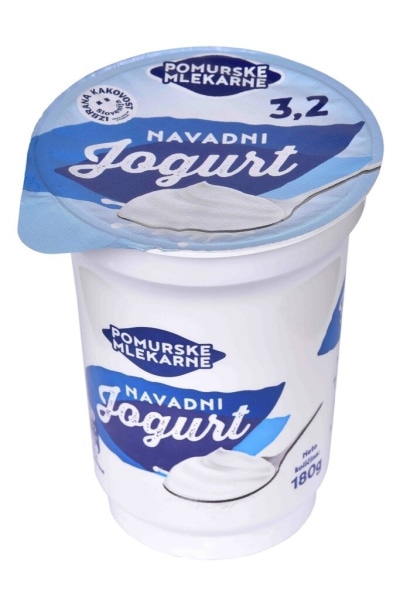 Pomurske mlekarne Navadni Jogurt 180 g Pomurske Mlekarne