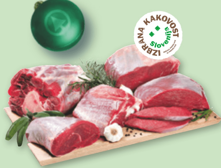 Vse slovensko sveže postrežno goveje meso