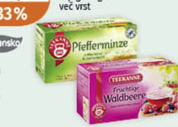 TEEKANNE zeliščni in sadni čaj 18-20 vrečk, 32,4g-70g