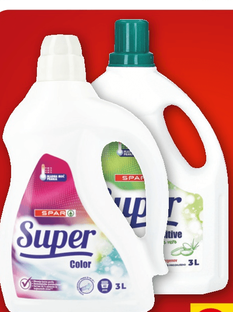 SPAR Gel za pranje perila 3 l, 40 pranj SPAR
