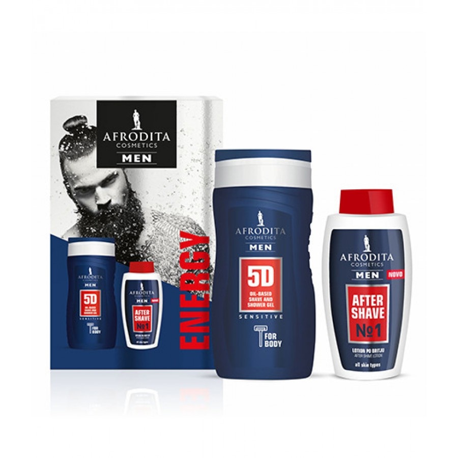 Darilni set Afrodita Men Energy 250 ml, 120 ml - Akcija v trgovini Spar