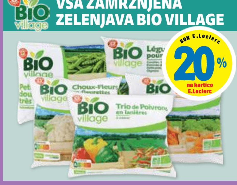 Vsa zamrznjena zelenjava Bio Village